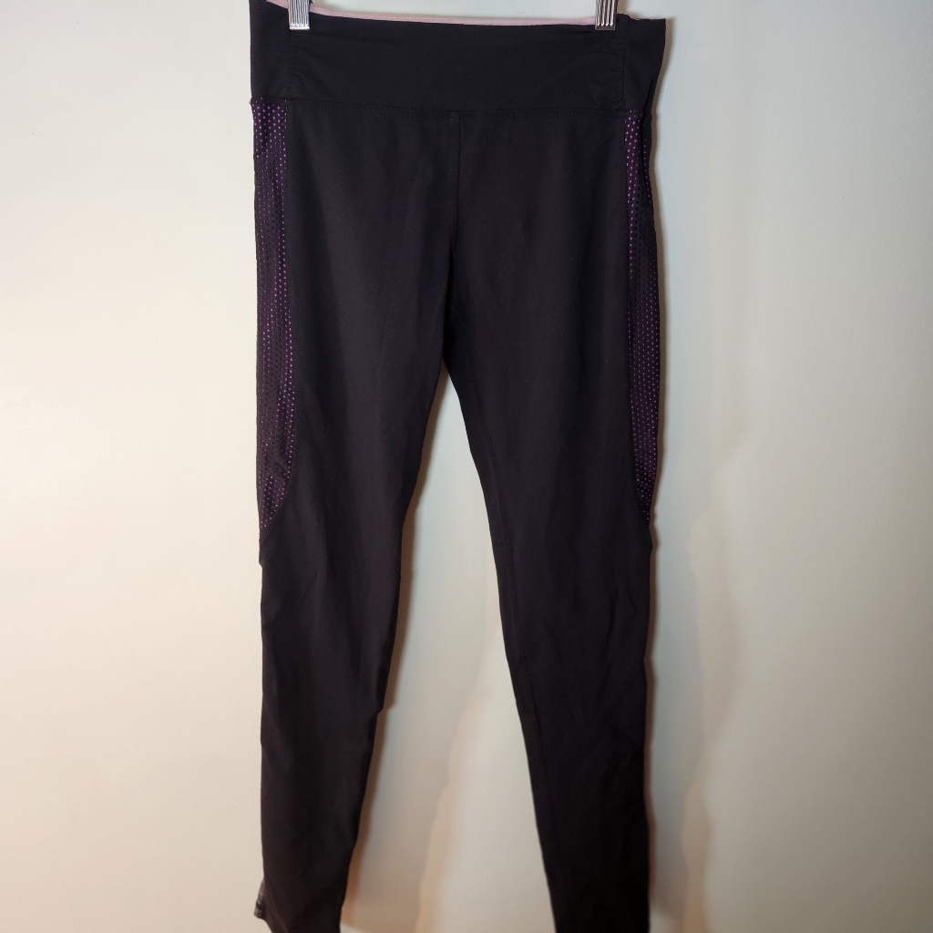 Black Small Kyodan Leggings Joggers With Hot Pink Accents